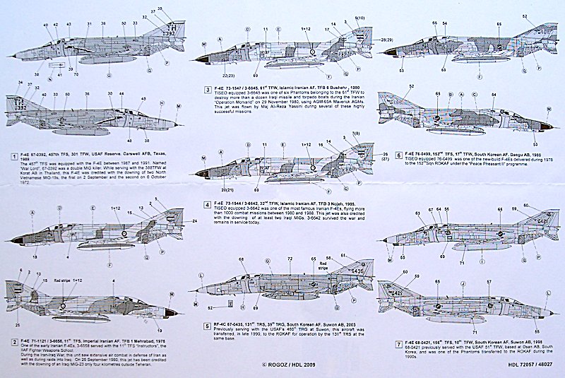 f 4e rf 4c phantom ii hi decal linie 1 48 ipms stockholm colour charts