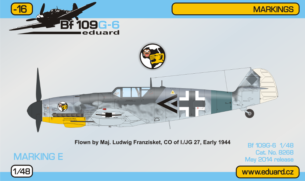 Lackierung Bf 109 G-6 JG 27, Franzisket