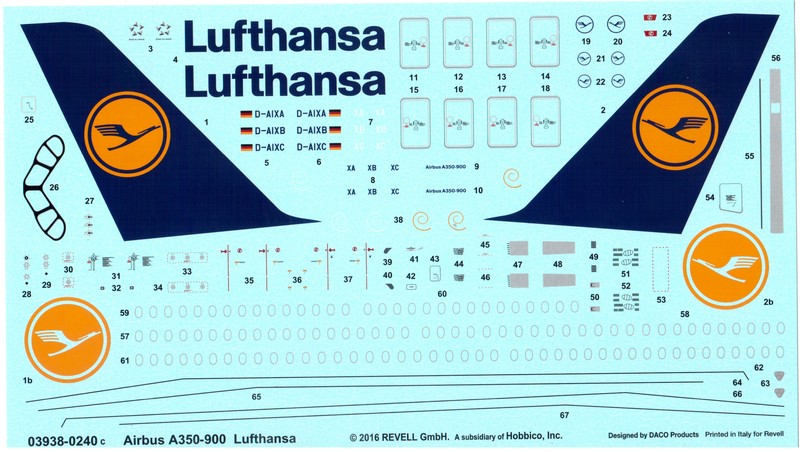 Revell 03938 Airbus A350-900 Lufthansa Bausatz 1:144