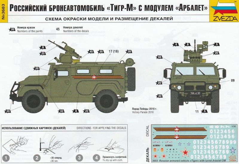 Russischer Gepanzerter Mehrzweck Gelandewagen Tiger M Mit Arbalet Waffenstation Zvezda 1 35